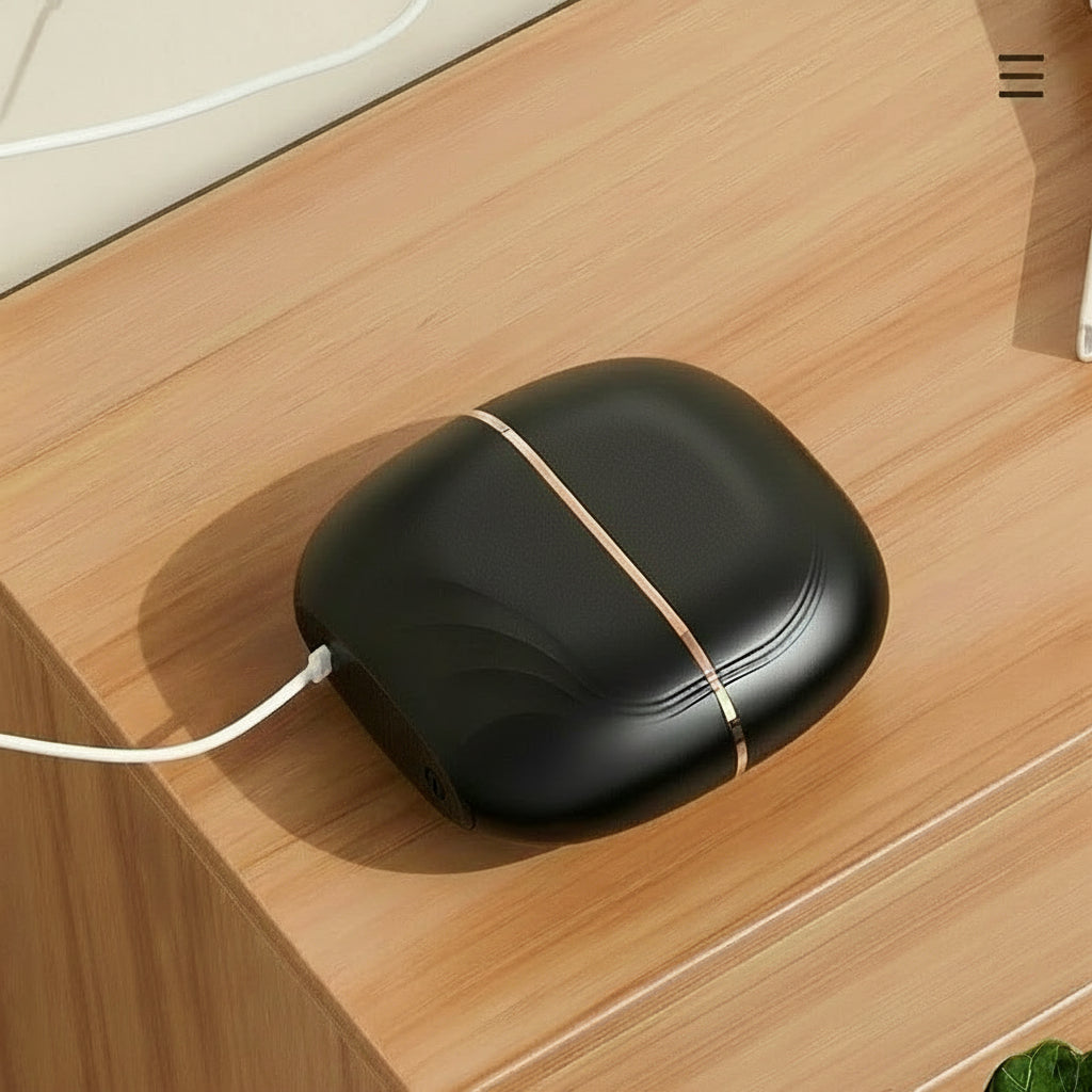 Trådløs 2 i 1 mini rettende hårbørste.